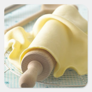 Batter für den Test Quadratischer Aufkleber