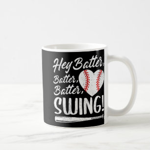 Batter Swing Baseball Herz Mama Niedlich Frauen Mo Kaffeetasse