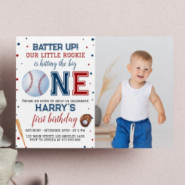 Batter Up Baseball 1er Invitation anniversaire