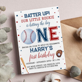 Batter Up Baseball 1er Invitation anniversaire