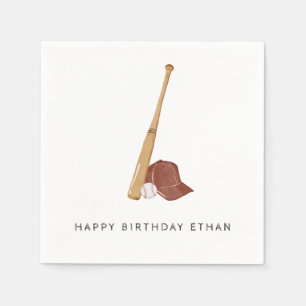 Batter Up Baseball Geburtstag Serviette