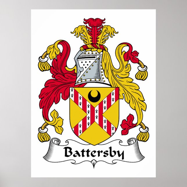 Batterieby-Familienwappen Poster (Vorne)