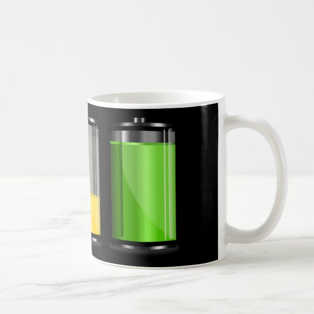Batteriehöhe für den Akkutag Kaffeetasse (Rechts)