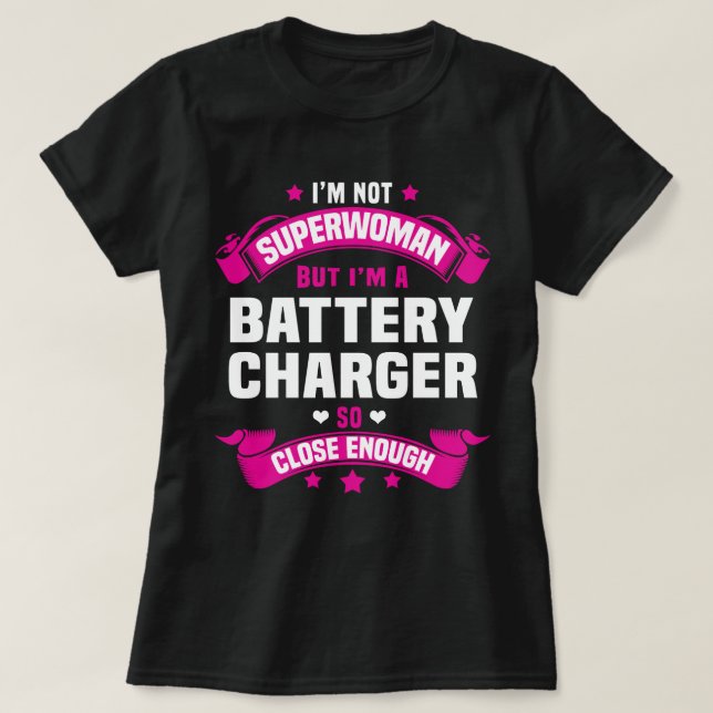 Batterieladegerät T-Shirt (Design vorne)