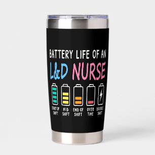 Batterielebensdauer eines L&D-Krankenschwester Hum Thermobecher