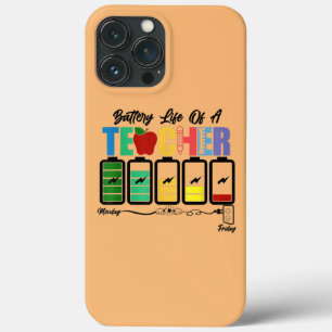 Batterielebensdauer eines Lehrers Lustiges Lehrerl Case-Mate iPhone Hülle