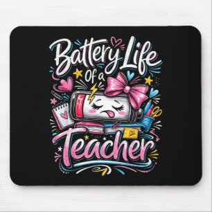 Batterielebensdauer eines Lehrers niedrige Energie Mousepad