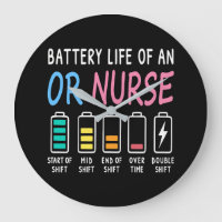Batterielebensdauer eines OP-Pflegekraft Humor Cha