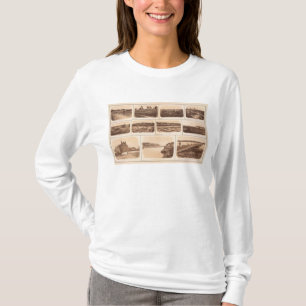Batterien, Redoubts, Gebäude, Kanal, Brücke T-Shirt