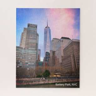Batteriepark von Staten Island Ferry NYC