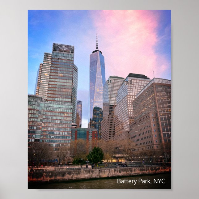 Batteriepark von Staten Island Ferry NYC Poster (Vorne)