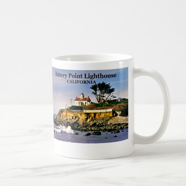 Batteriepunkt Leuchtturm, California Tasse (Rechts)