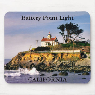 Batteriepunkt Licht, California Mousepad