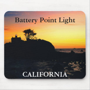 Batteriepunkt Licht, California Mousepad 2
