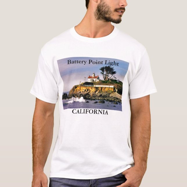 Batteriepunkt Licht, kalifornisches Shirt (Vorderseite)