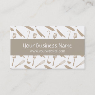 Batteries de cuisine de chef, cartes de visite de