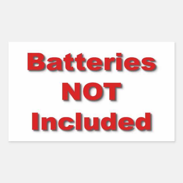 Batteries non incluses Sticker (Devant)