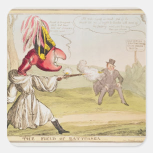 Batteriesektor, 1829 quadratischer aufkleber