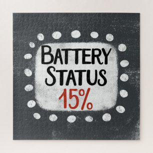 Batteriestatus 15 % Jigsaw-Puzzle