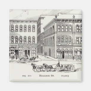 Batteriewestseite Kalifornien und Sacramento Magnet