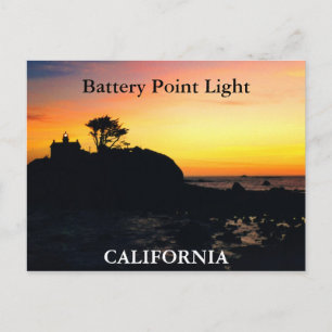 Battery Point Light, Carte postale California
