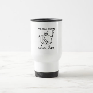 Batteur je tasse drôle de voyage de choses de coup