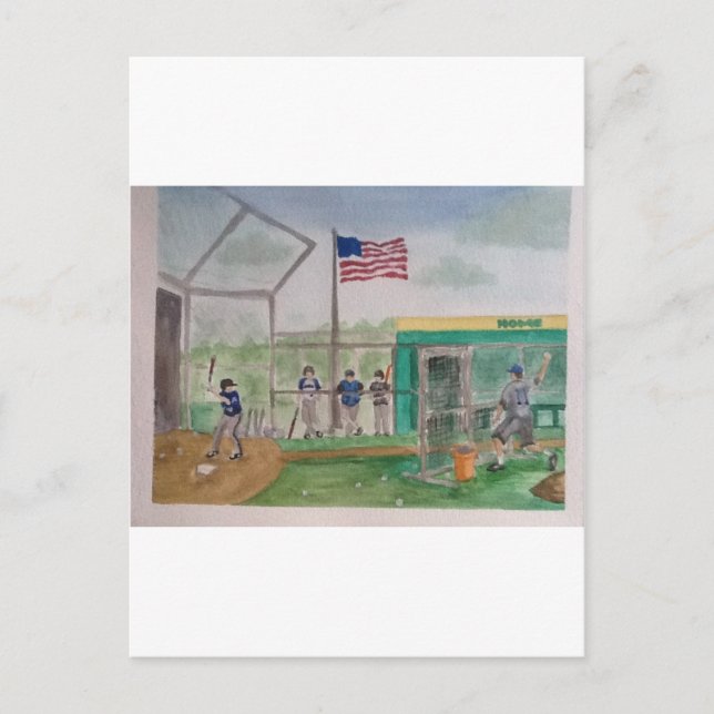 Batting Practice Postkarte (Vorderseite)