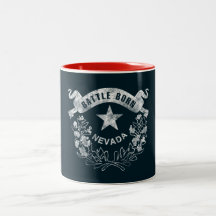 Battle Born - Nevada, Las Vegas. Vintage-Flaggenlo