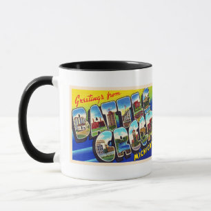 Battle Creek Michigan MI Großbuchstabe Postkarte Tasse