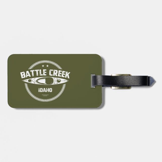 Battle Creek Wild und Landschaftlicher Fluss Idaho Gepäckanhänger (Rückseite horizontal)