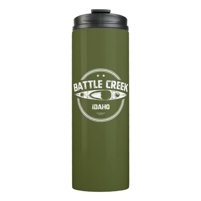 Battle Creek Wild und Landschaftlicher Fluss Idaho Thermosbecher (Vorderseite)