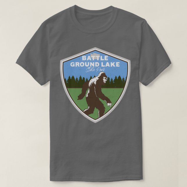 Battle Ground Lake Staat Park Washington WA Bigfoo T-Shirt (Design vorne)