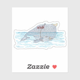 Battle Horn-Whale Aufkleber