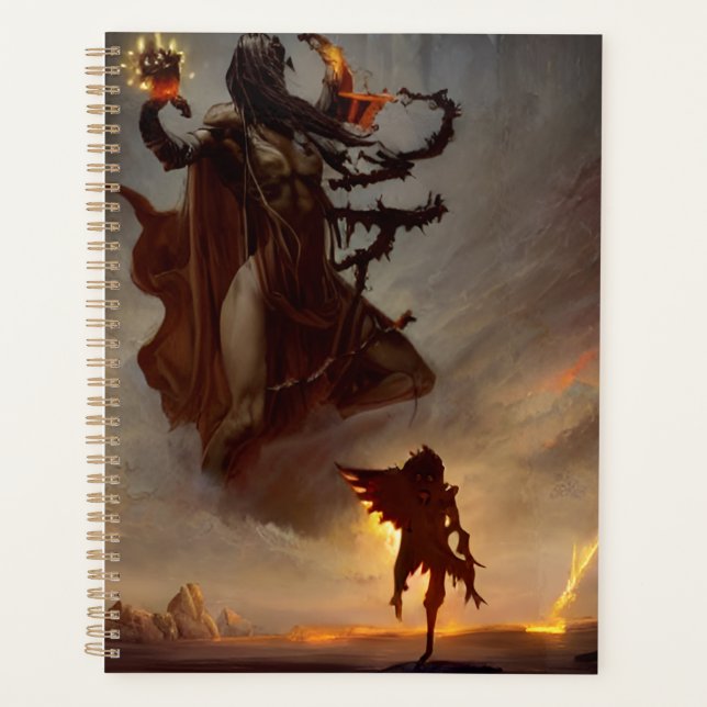 Battle In | Dark Fantasy Warrior Planner Planer (Vorderseite)