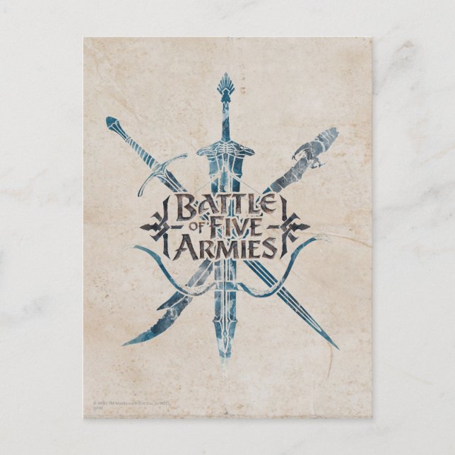 BATTLE OF FIVE ARMIES™ Logo Postkarte (Vorderseite)
