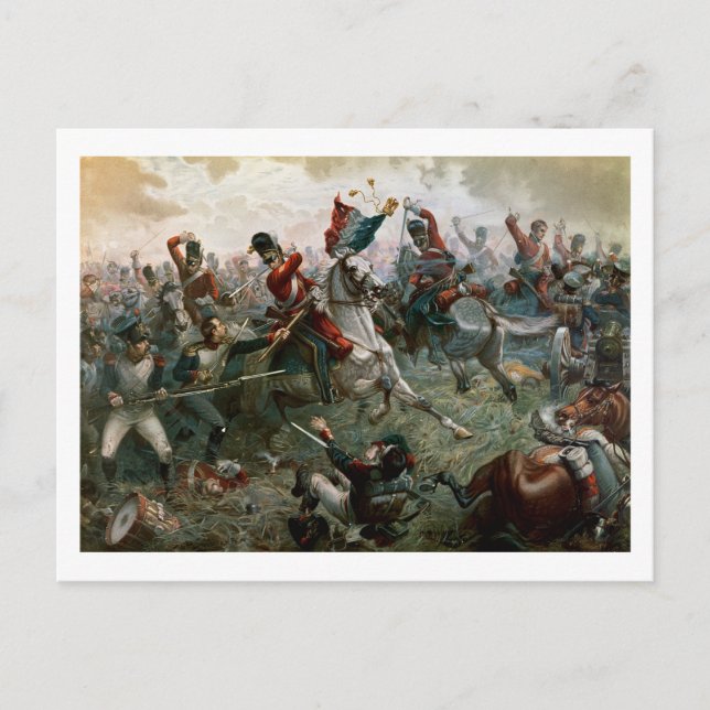 Battle of Waterloo, 18th June 1815, 1898 (colour l Postkarte (Vorderseite)