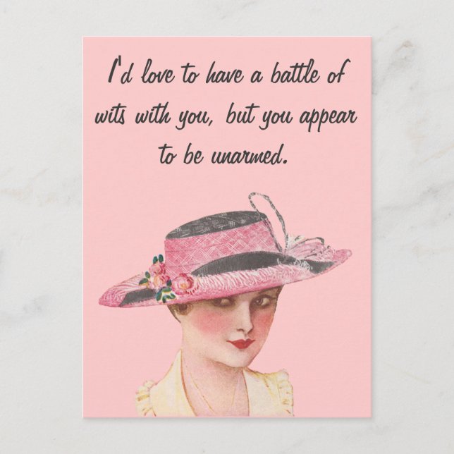 Battle of Wits Postkarte (Vorderseite)