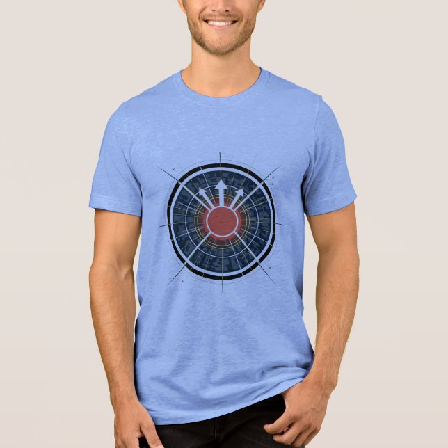 Battle Royale Drop Zone T-Shirt Tri-Blend Shirt (Vorderseite)