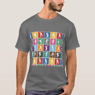 Battle Royale Siegestanz Regenbogen-Gitter Lustig T-Shirt
