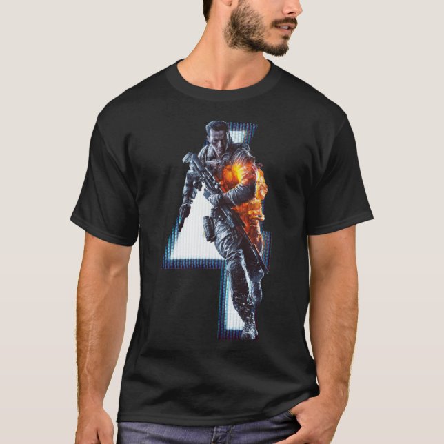 BATTLEFIELD 4 Klassischer T - Shirt (Vorderseite)