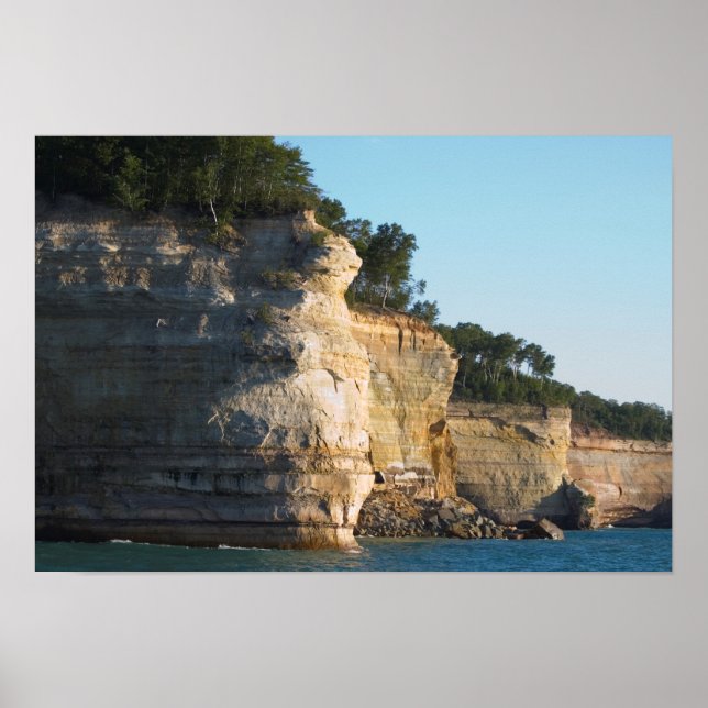 Battleship Row, Pictured Rocks Nat'l Lakeshore, MI Poster (Vorne)