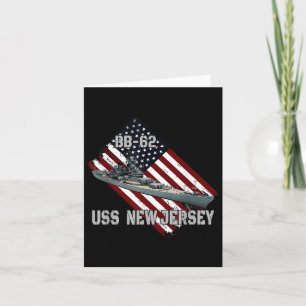 Battleship Uss New Jersey Bb-62 & Kampfwarsch Karte