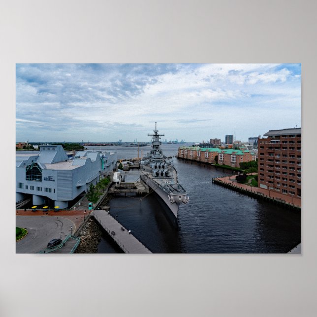 Battleship USS Wisconsin Whisky Poster (Vorne)
