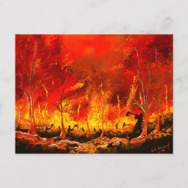 Battling Fire Postkarte
