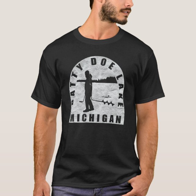 Batty Doe Ice Fischen T-Shirt (Vorderseite)
