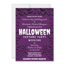 Batty Halloween Costume de fête Faire-part de mari