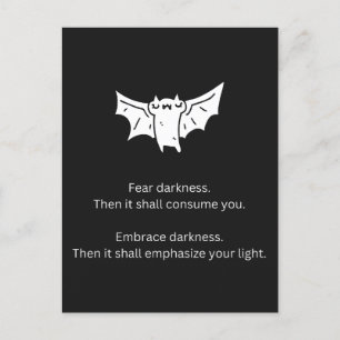 Batty The Bat Postkarte
