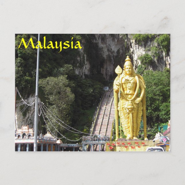 Batu Caves Statue Malaisie Carte postale (Devant)