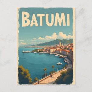 Batumi Georgien Vintage-Reiseposter  Postkarte
