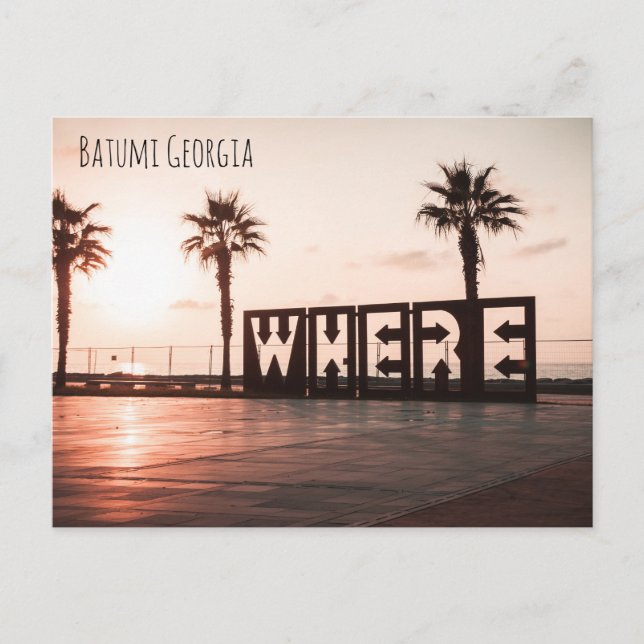 Batumi Stadt Georgia Postkarte (Vorderseite)